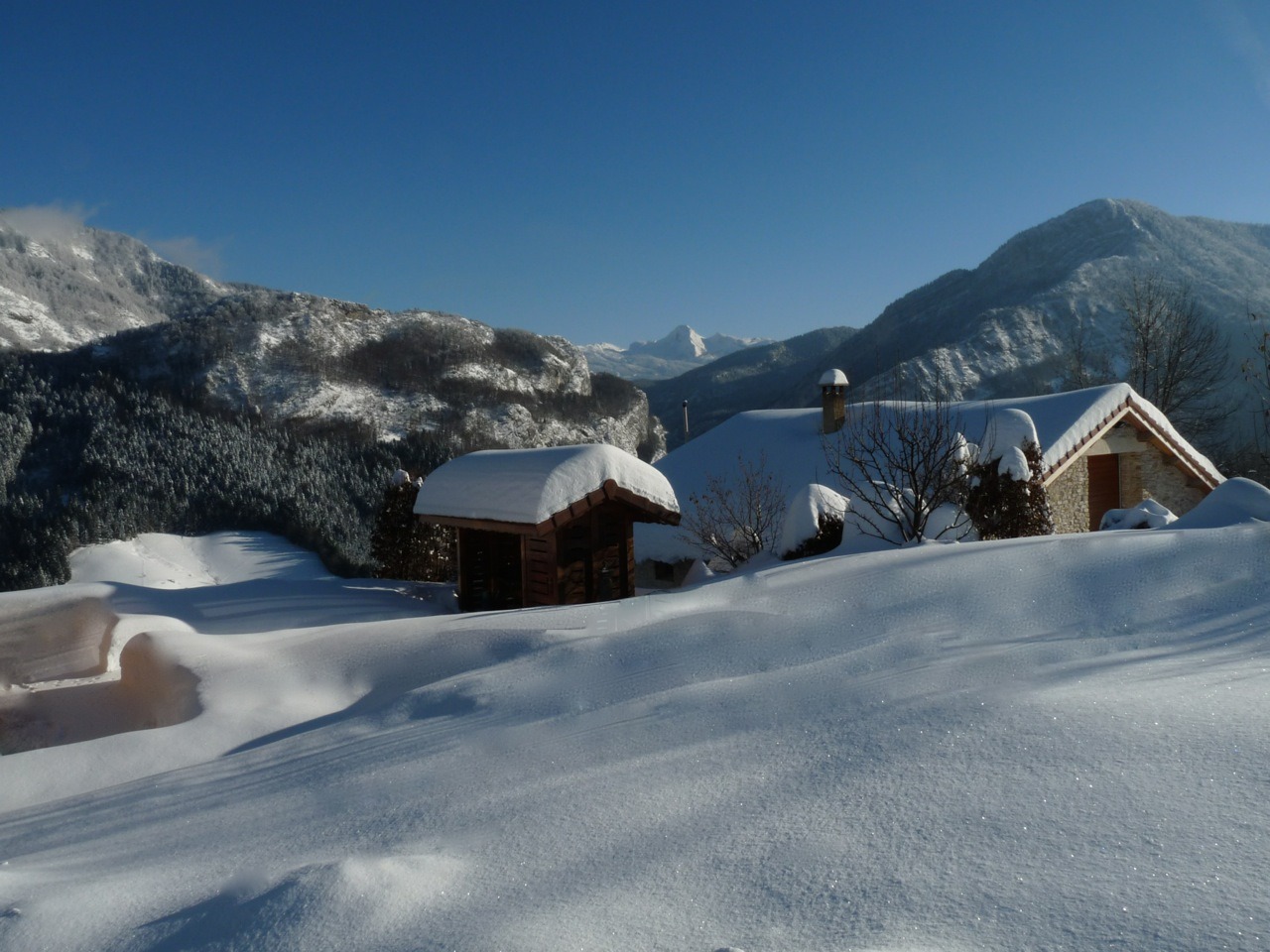 Le gîte en hiver