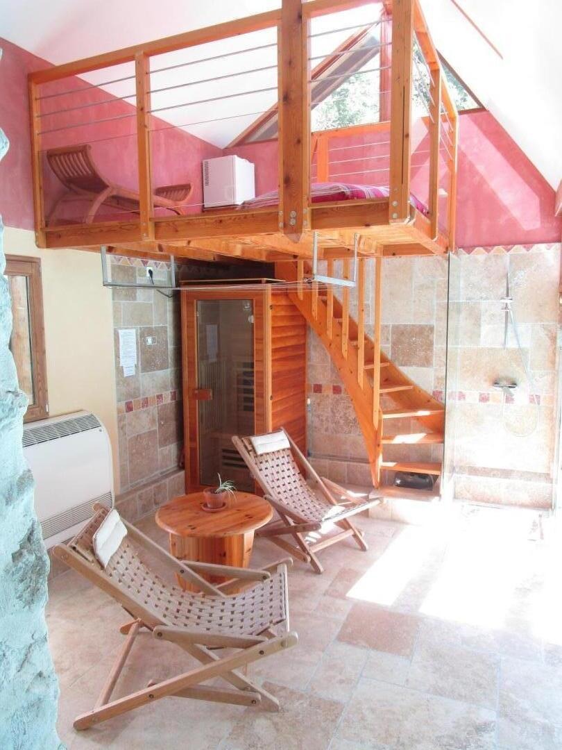 Sauna infrarouge et mezzanine Zen
