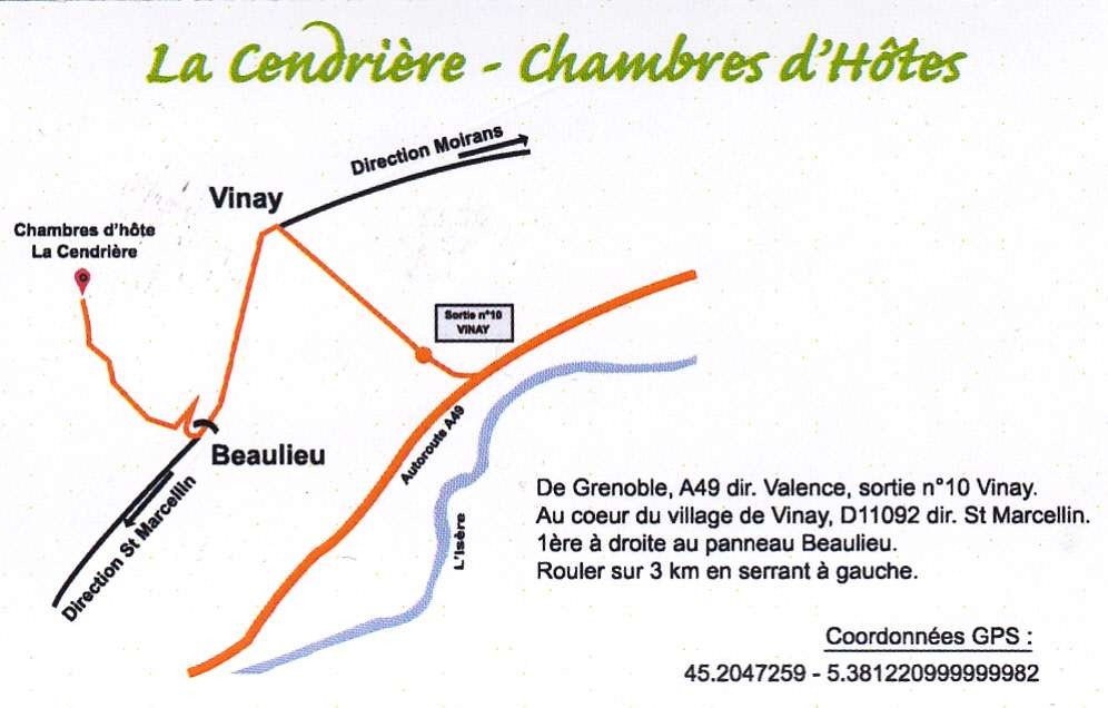 plan pour venir dans les chambres