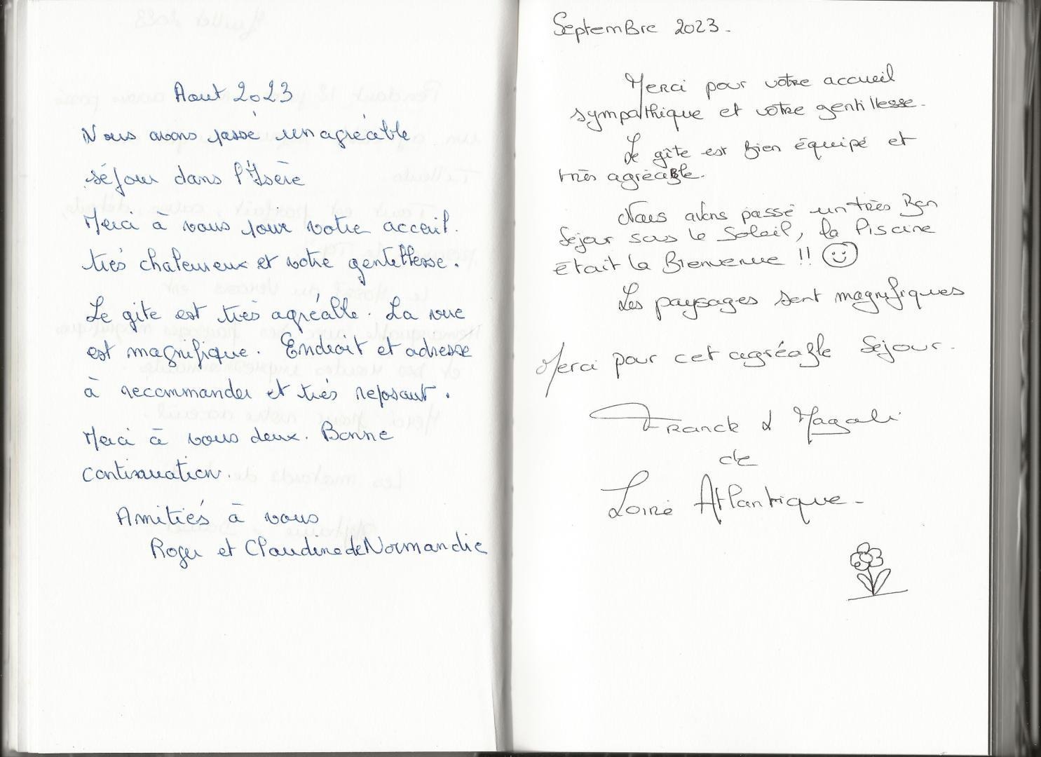 Extraits du Livre d'or 2023