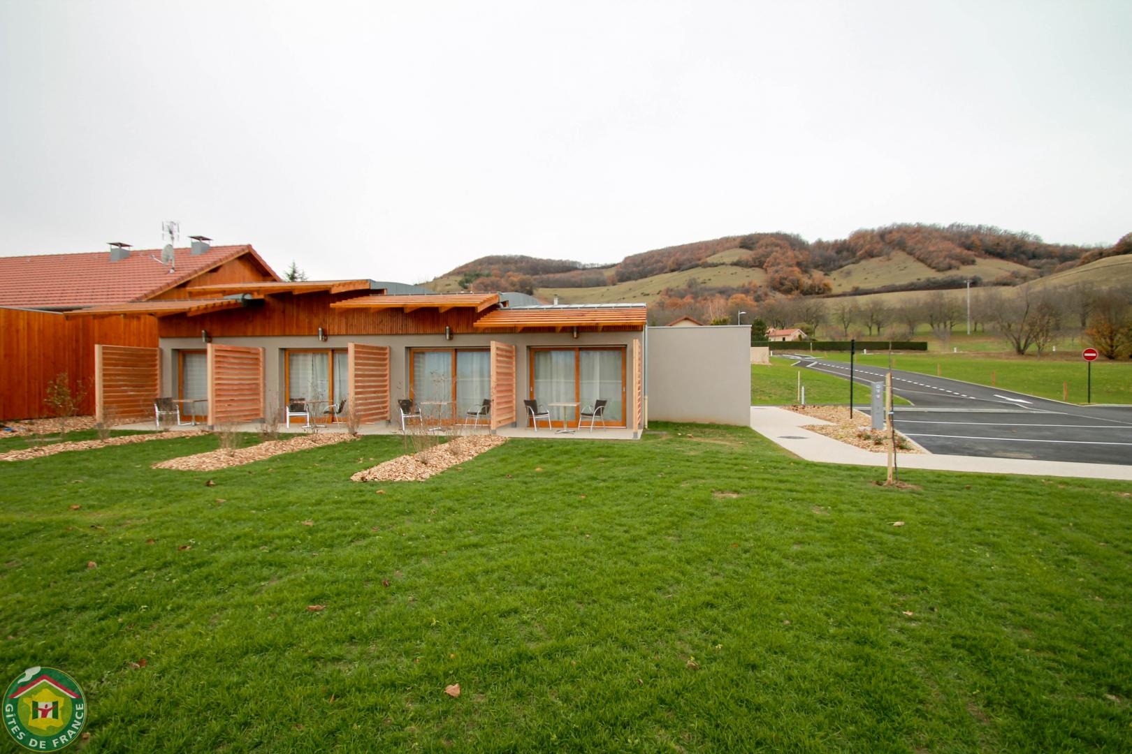 Les 4 chambres et leur terrasse .