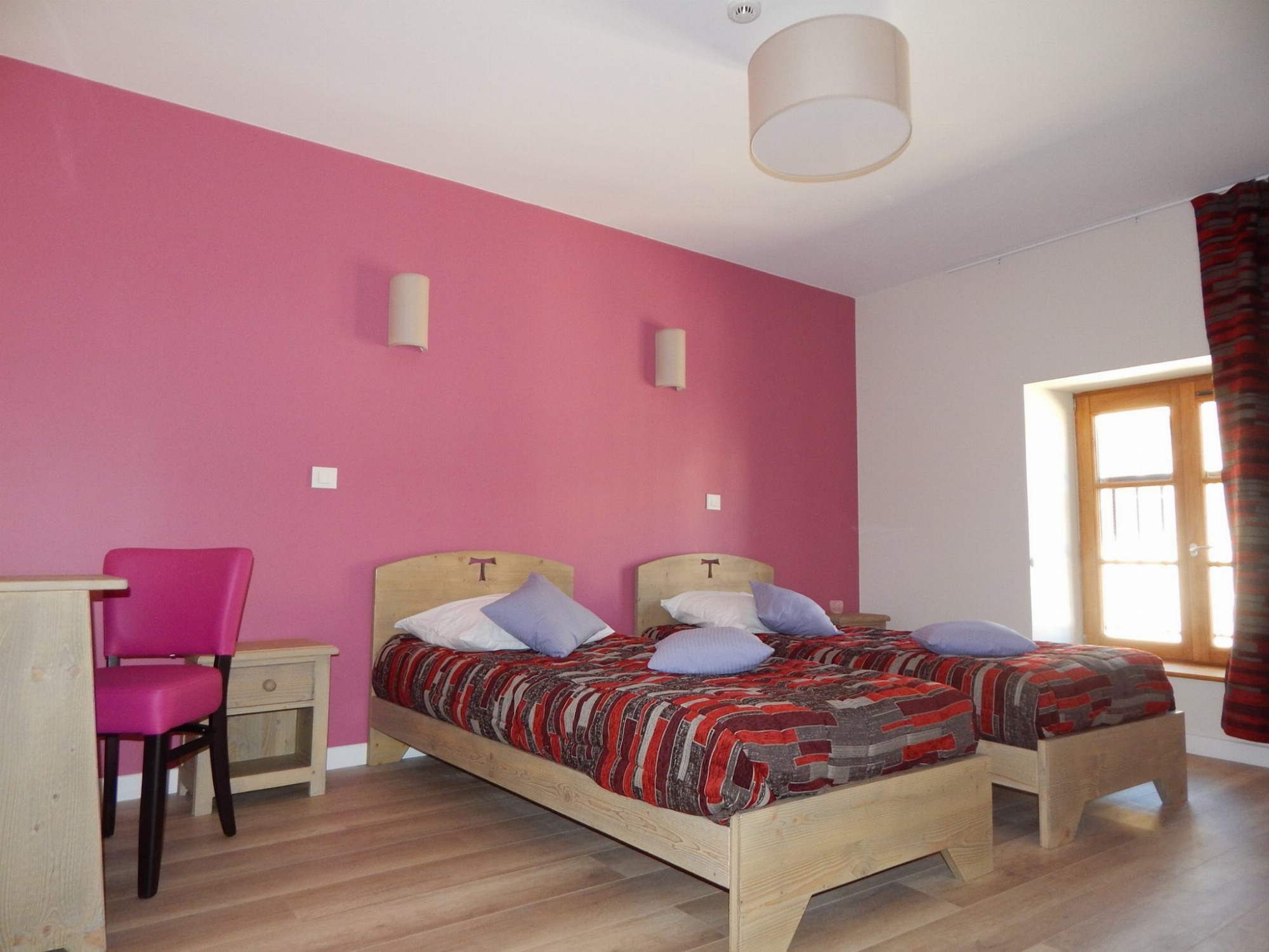 chambre rose
