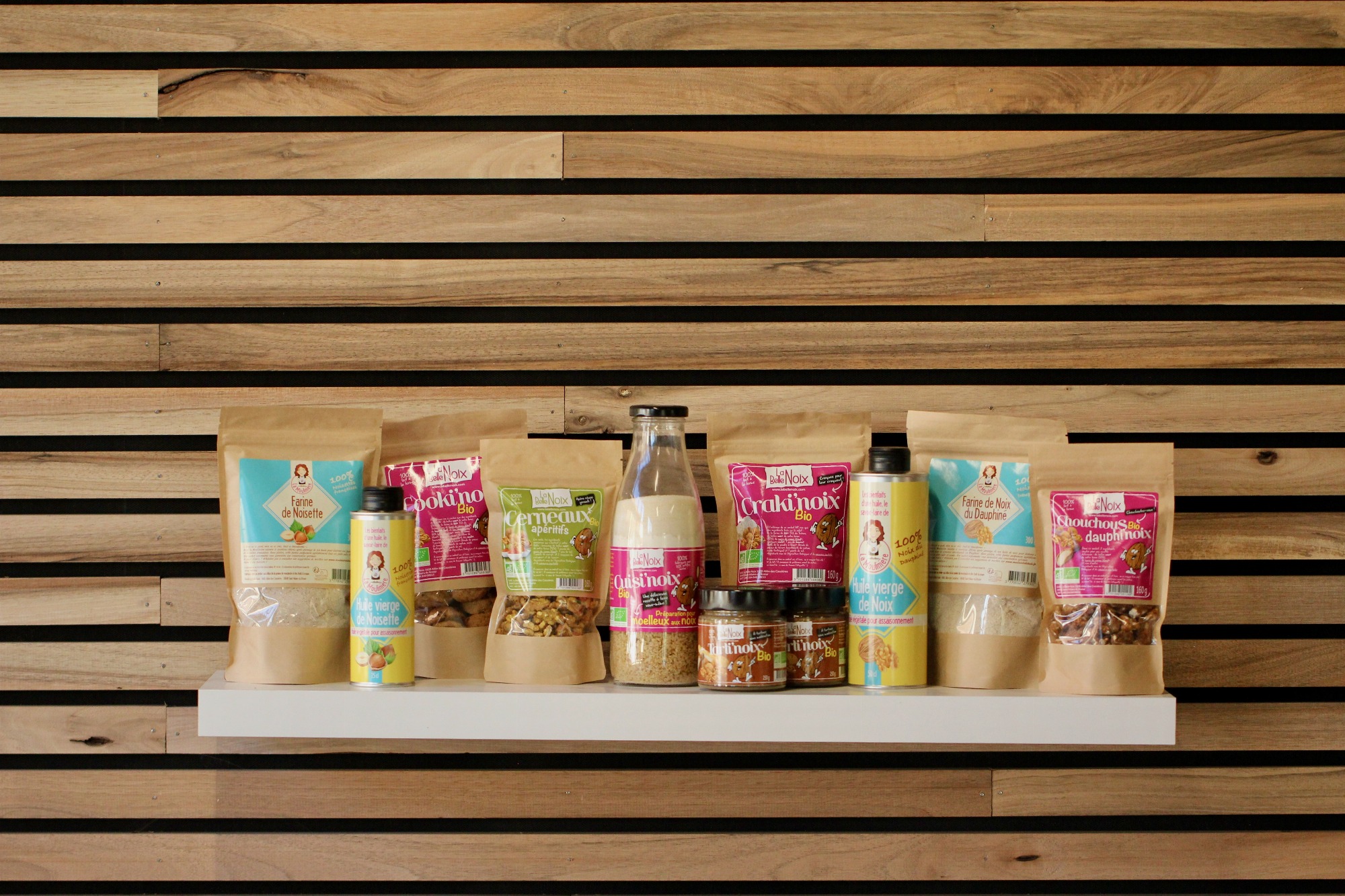 Produits sucrés et salés à base de noix