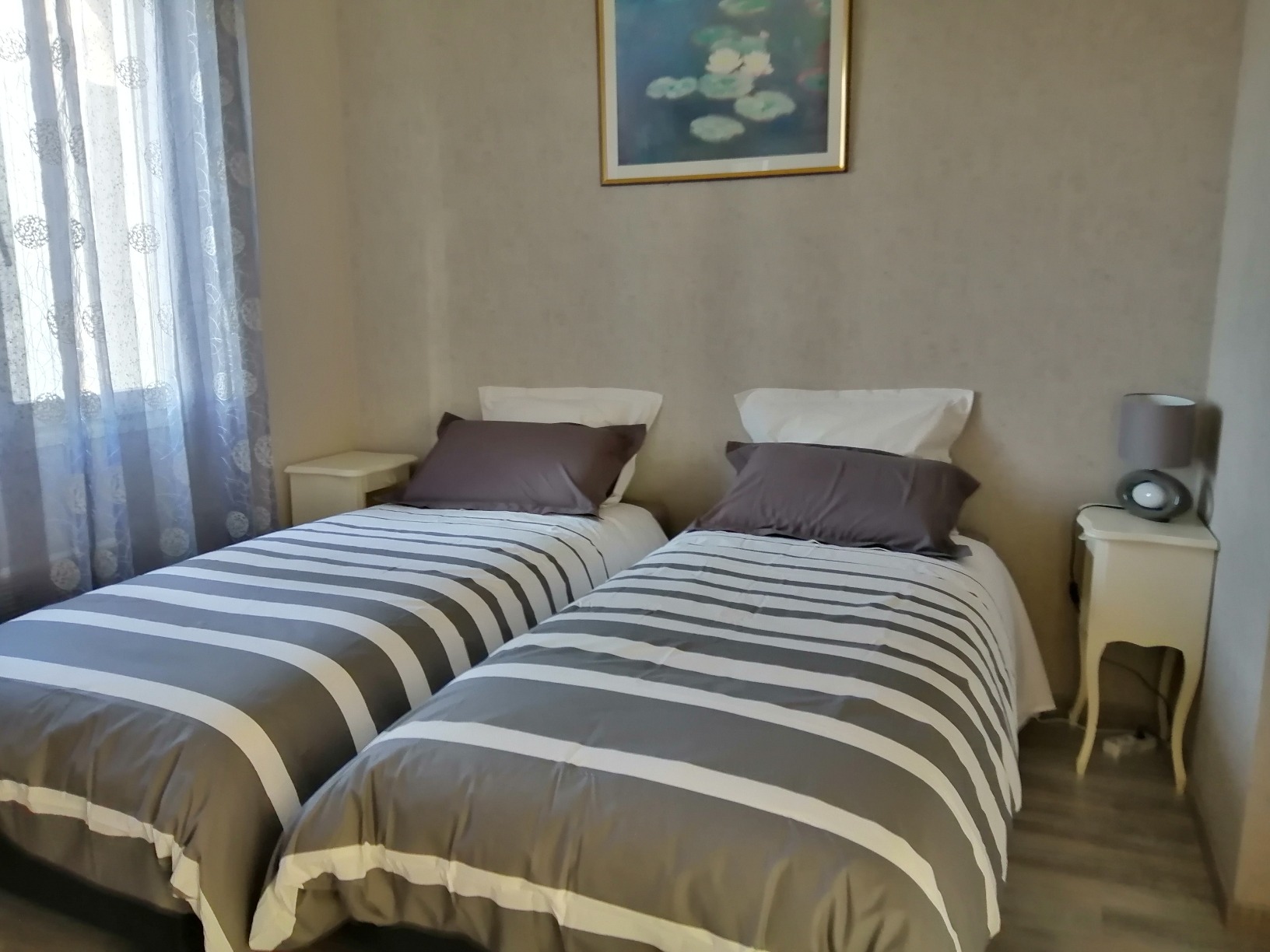 possibilité couchage :soit 2 lits séparés (200x80) ou