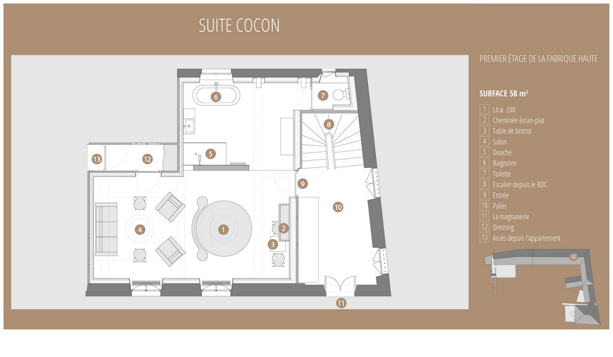 Plan Suite Cocon