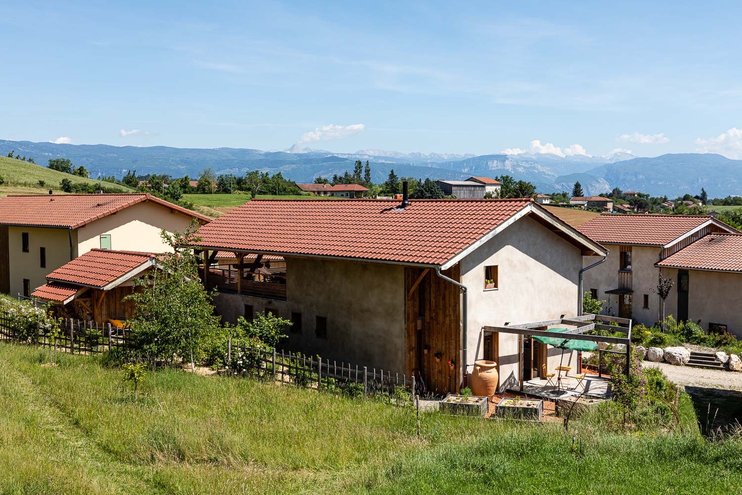 Vue du nord, le Vercors au second plan