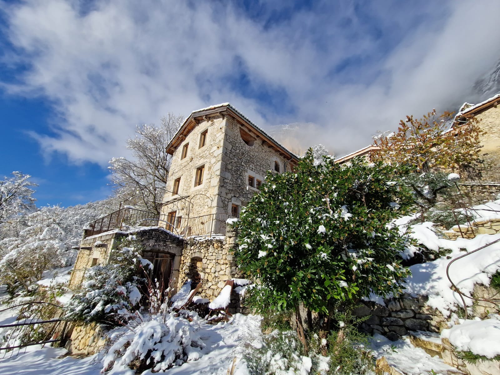 Gîte Vercors sous la neige pour les vacances d'hiver