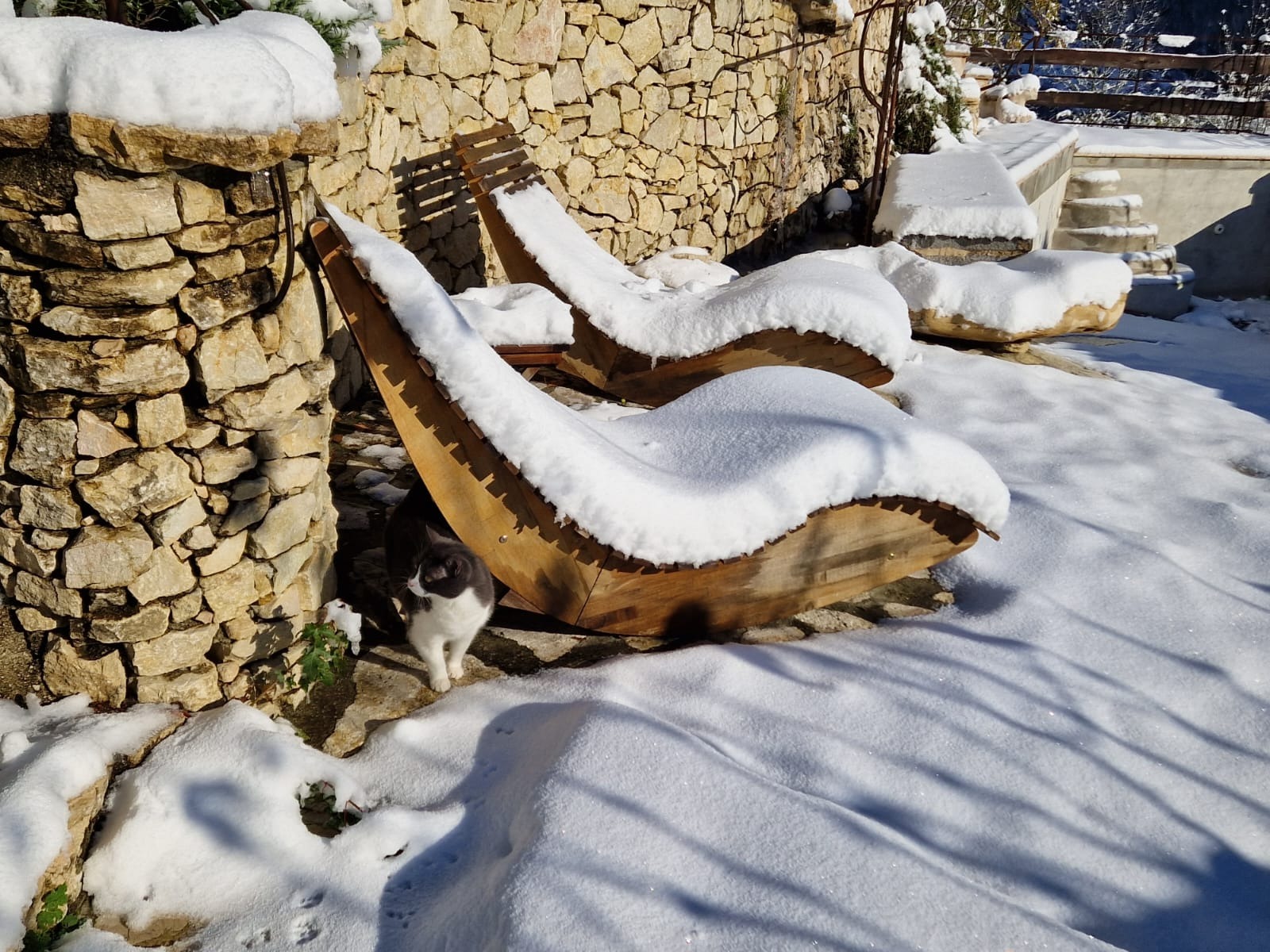 Gîte sous la neige