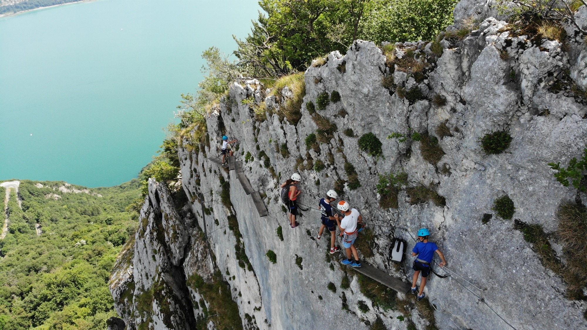 Via ferrata Surplombant le lac du Bourget