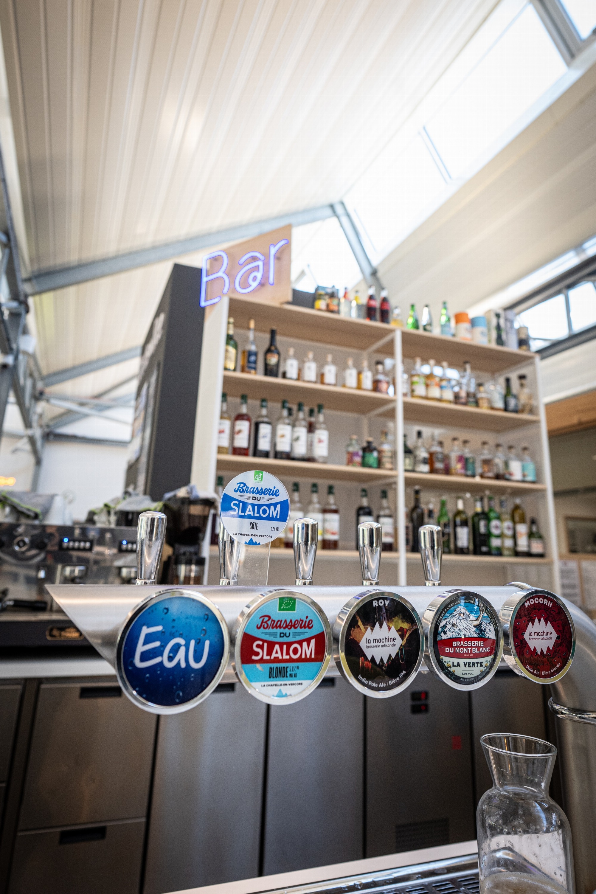 Vue rapprochée du bar