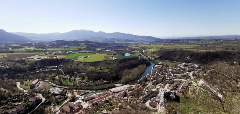 Vue sur le village de Pont-en-Royans