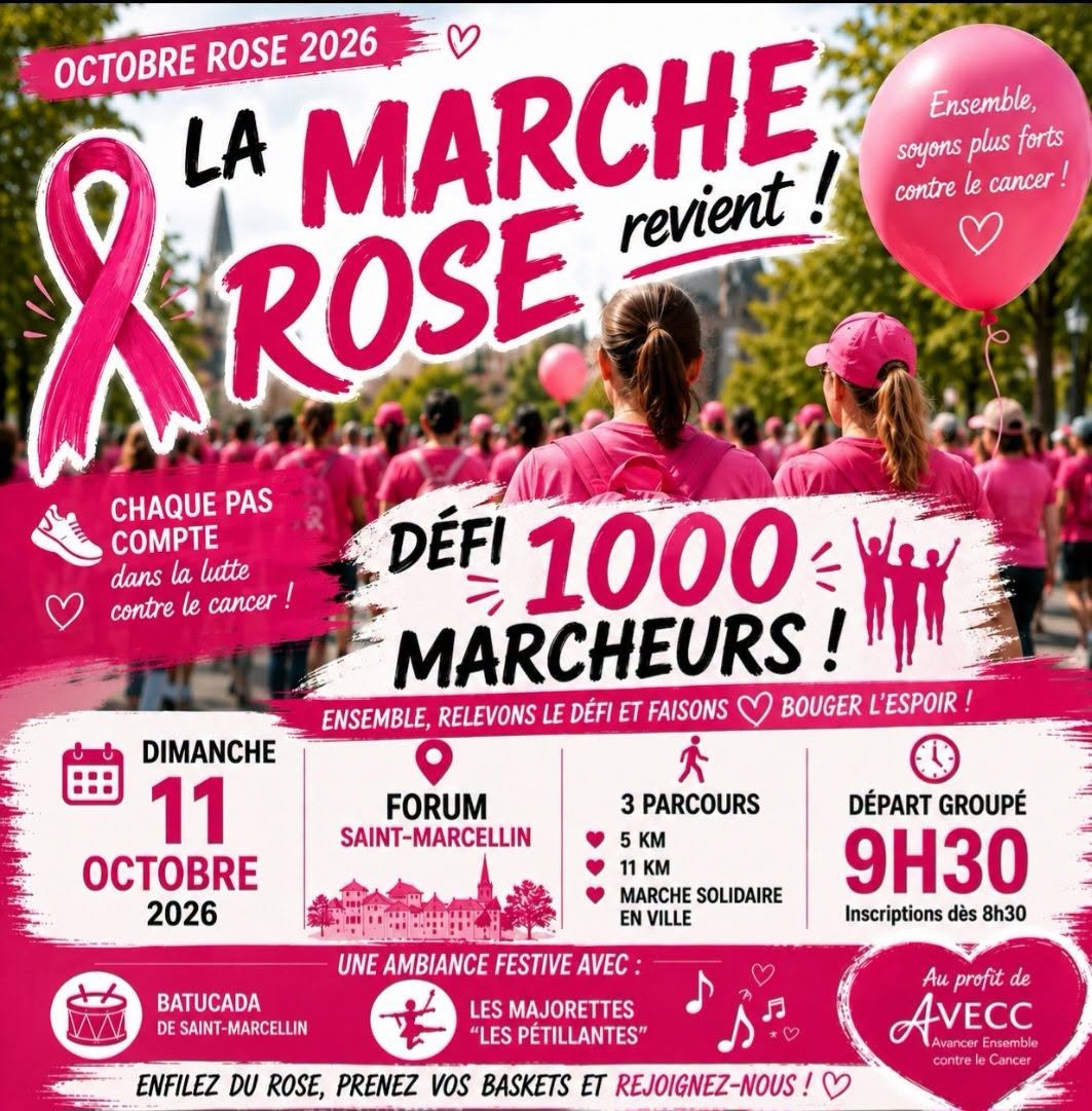 Octobre Rose à Saint-Marcellin_Saint-Marcellin