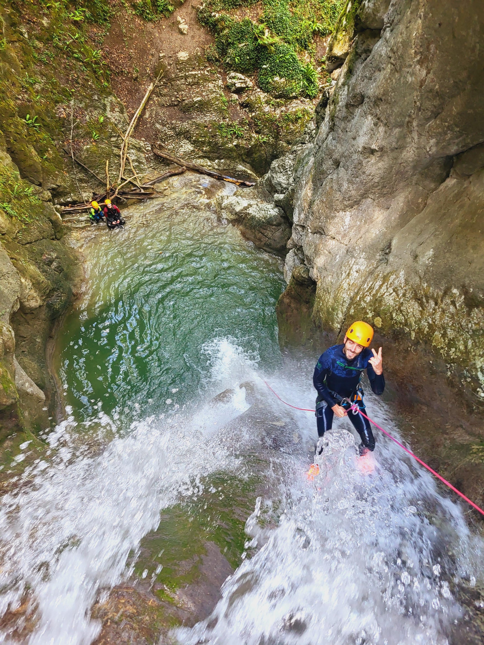 rappel canyoning du versoud en isère