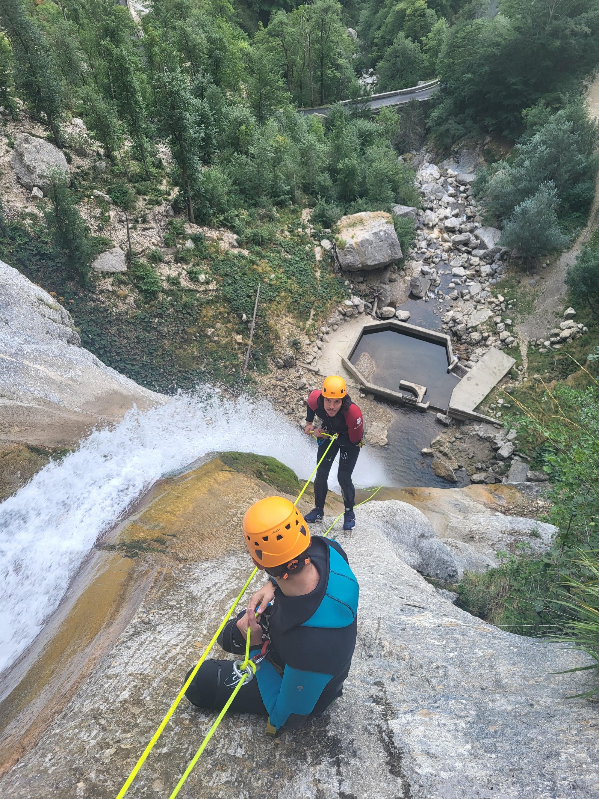 le dernier rappel du canyon des ecouges 65m