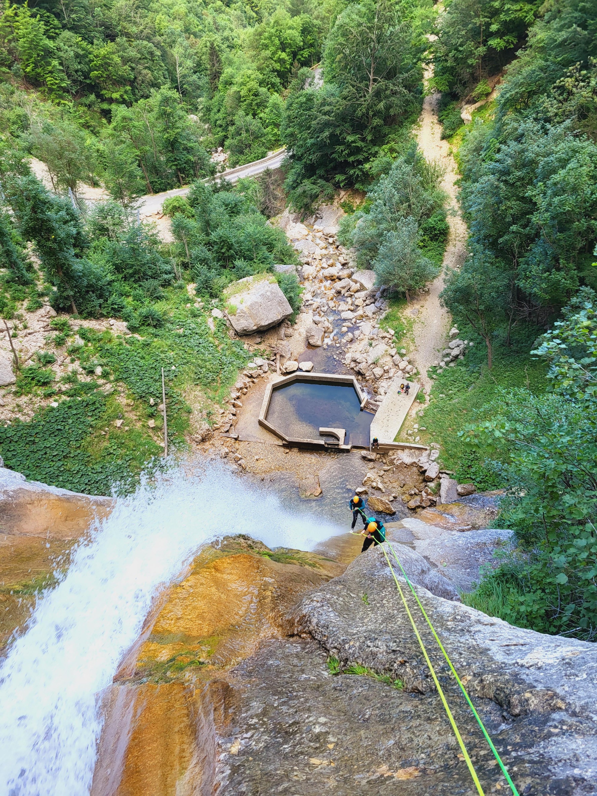 rappel 65m canyoning valence
