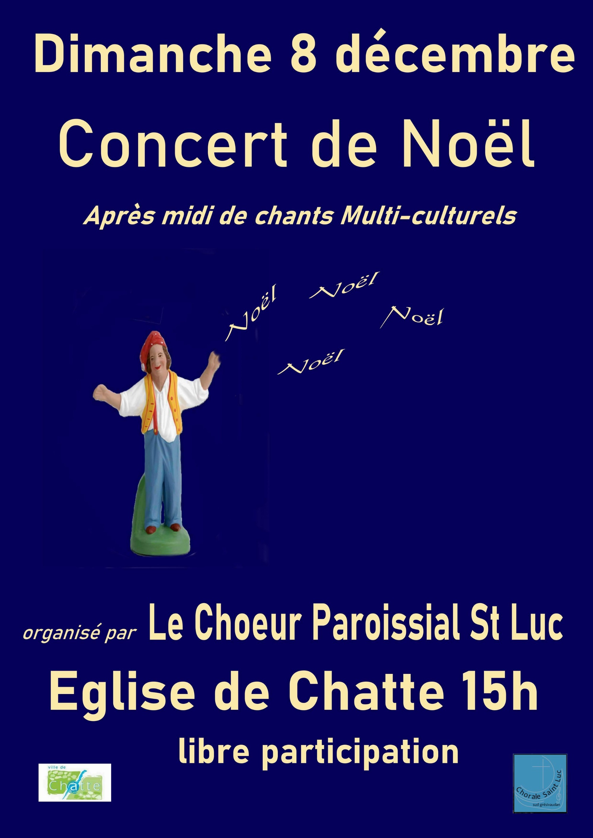 Concert de Noël par le Choeur Paroissial Saint-Luc_Chatte