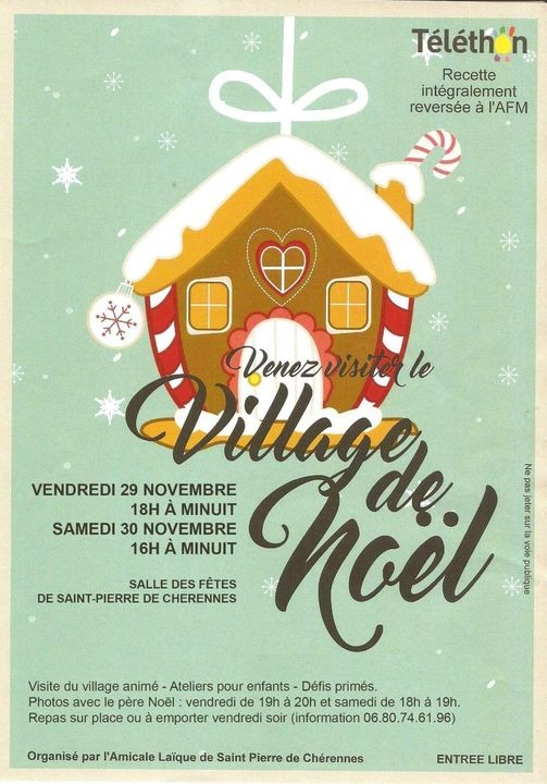 Venez visiter le village de Noël_Saint-Pierre-de-Chérennes