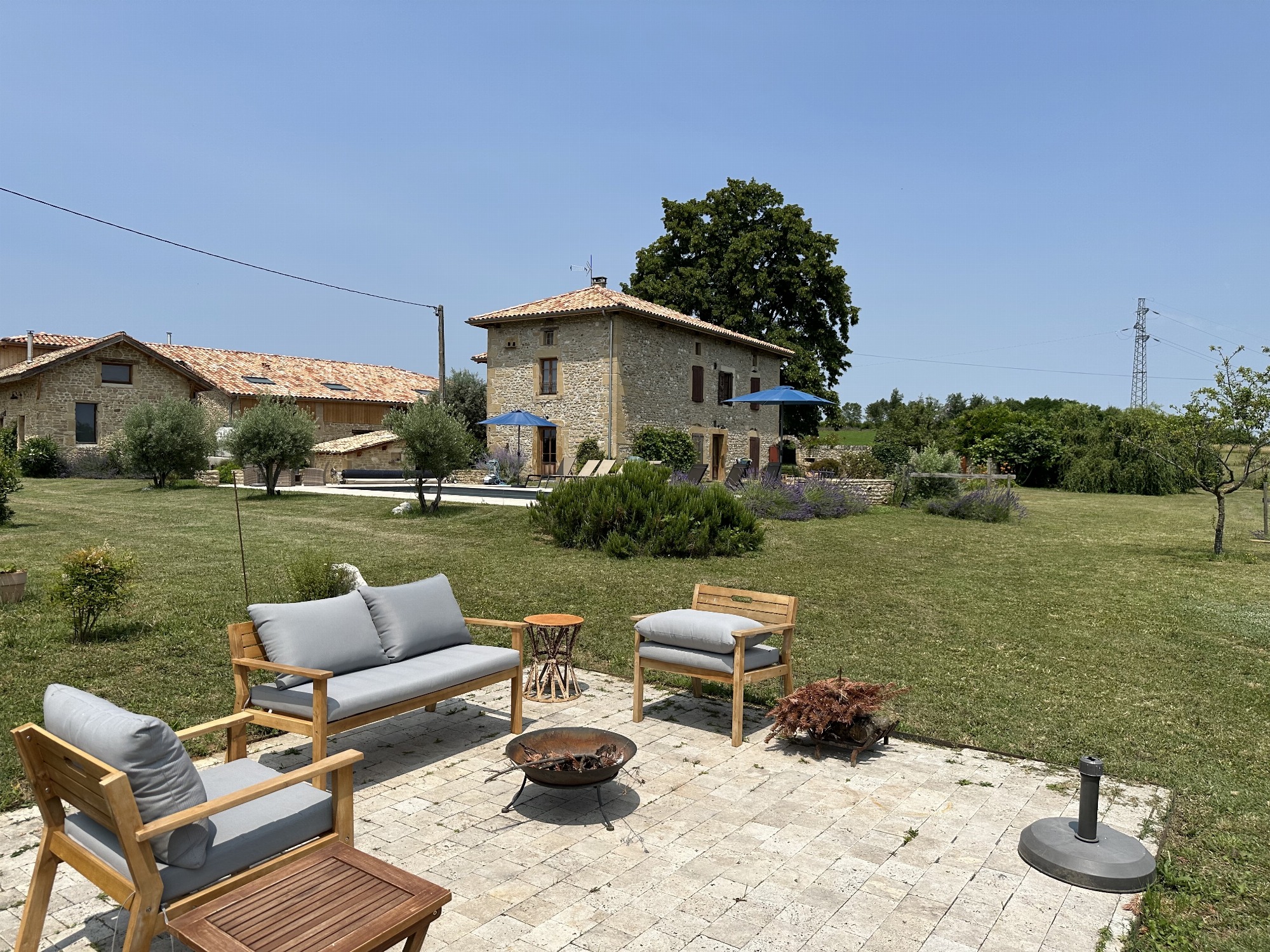 La terrasse brasero, pour un apéro ou contempler le Vercors