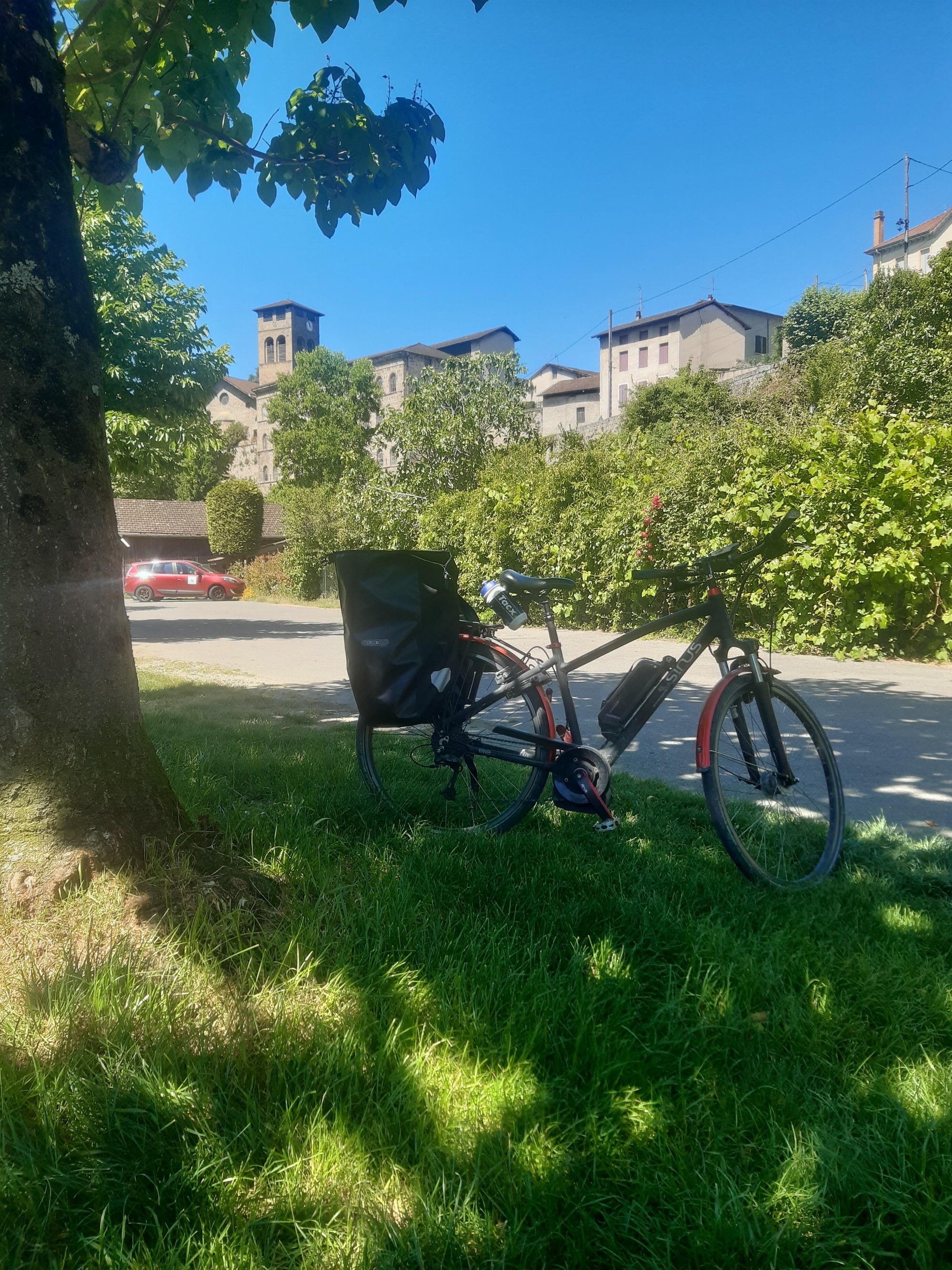 pause ombragée à La Sone