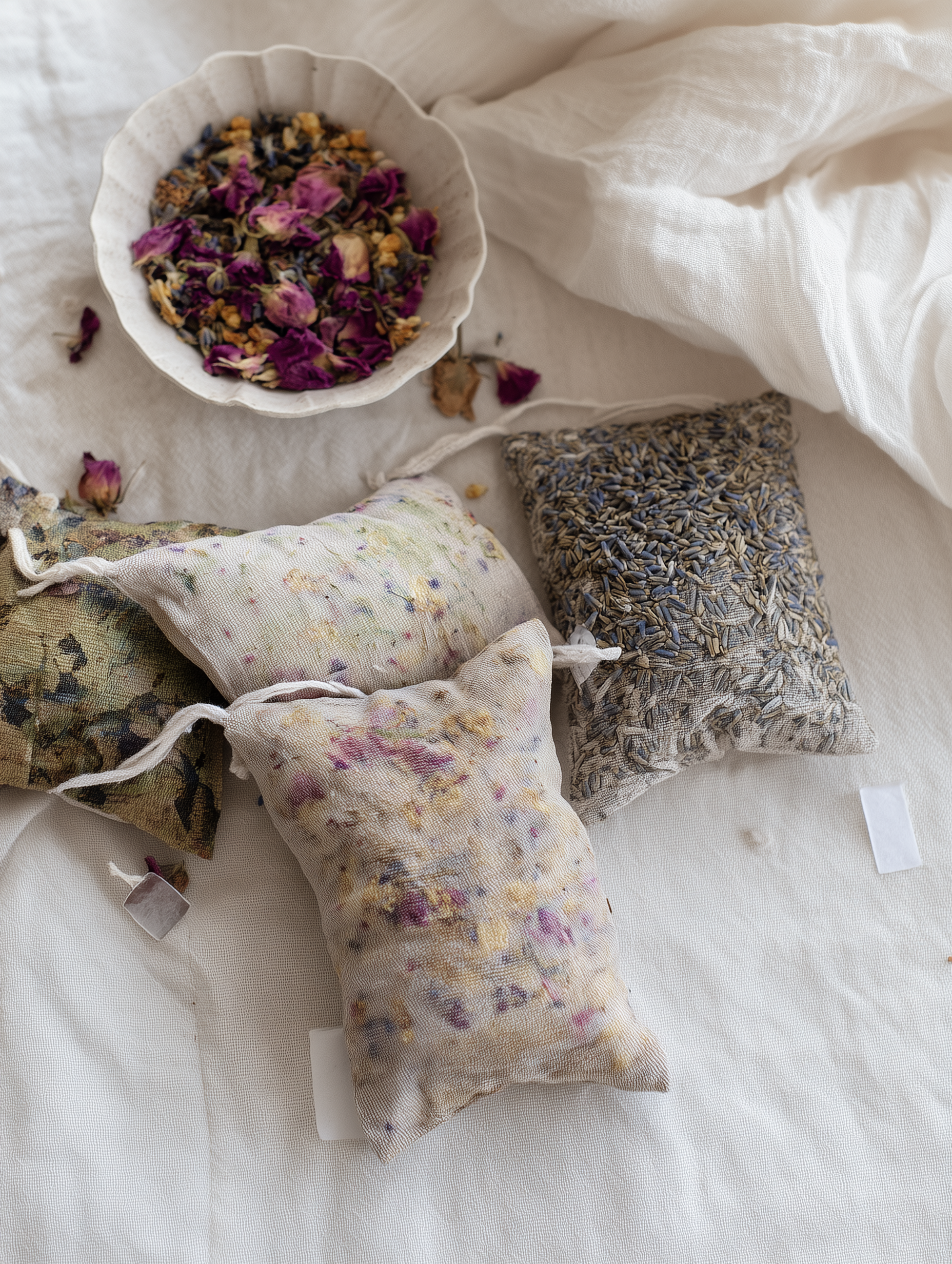 L’Automne au Jardin du Parfumeur : sérénité et sommeil : sachet parfumé aux senteurs apaisantes._Saint-Antoine-l'Abbaye