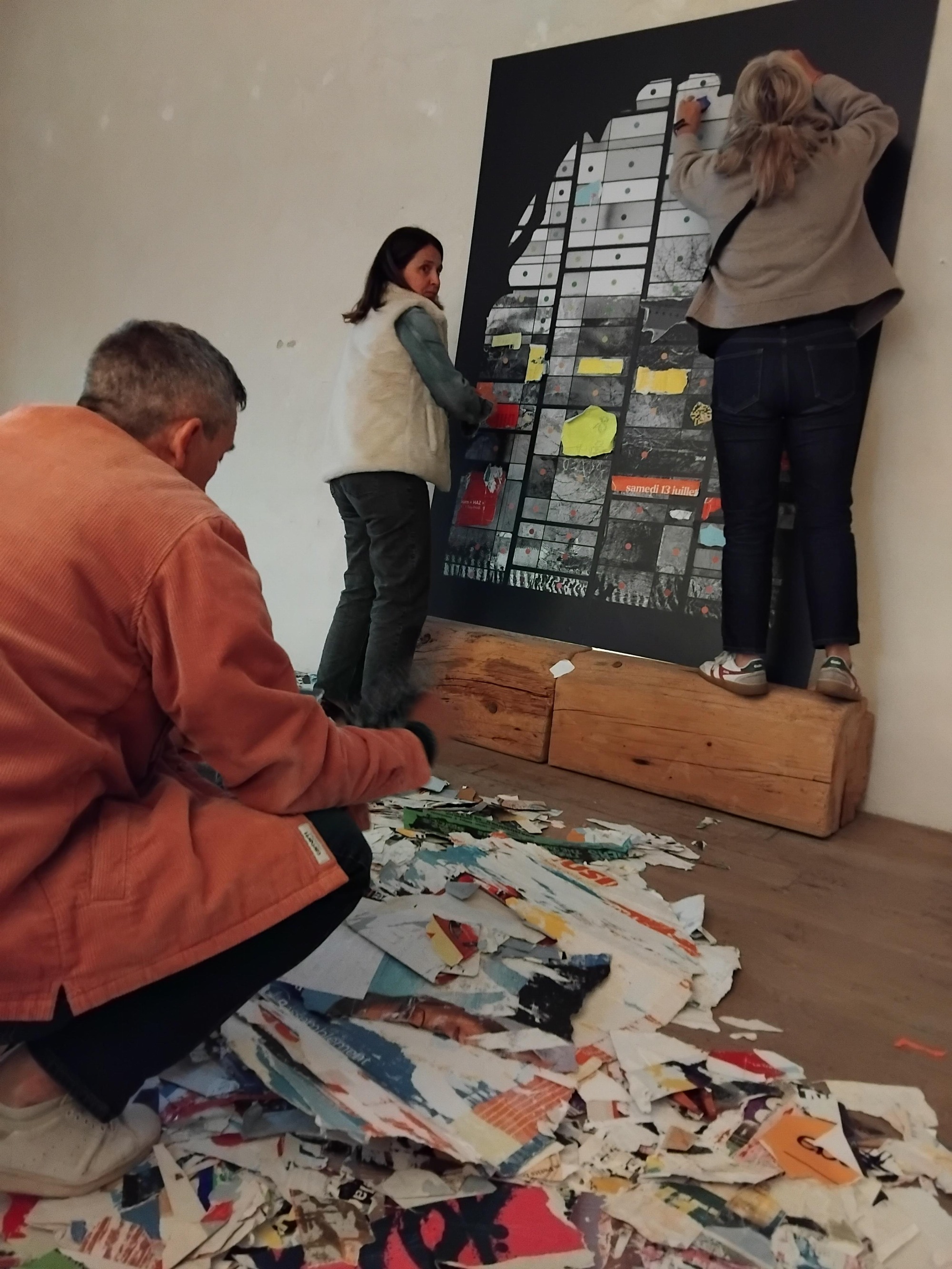 Expo Nous! espace participatif collage