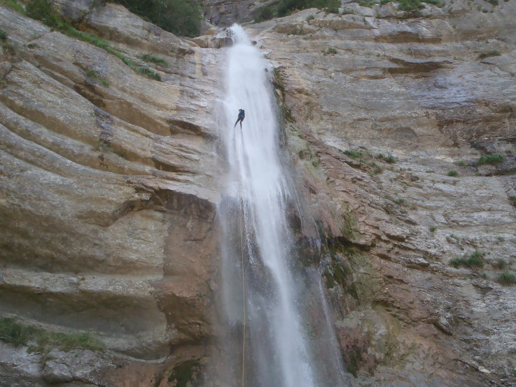 Rappel de la cascade des ecouges