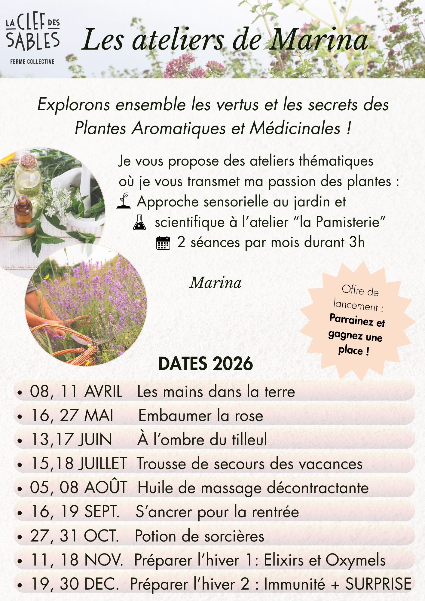 Les ateliers de Marina à la clef des sables_Saint-Lattier