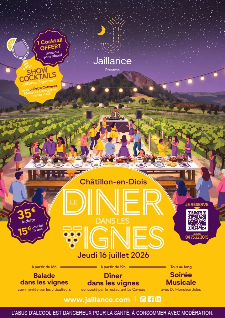 Dîner dans les vignes Jaillance