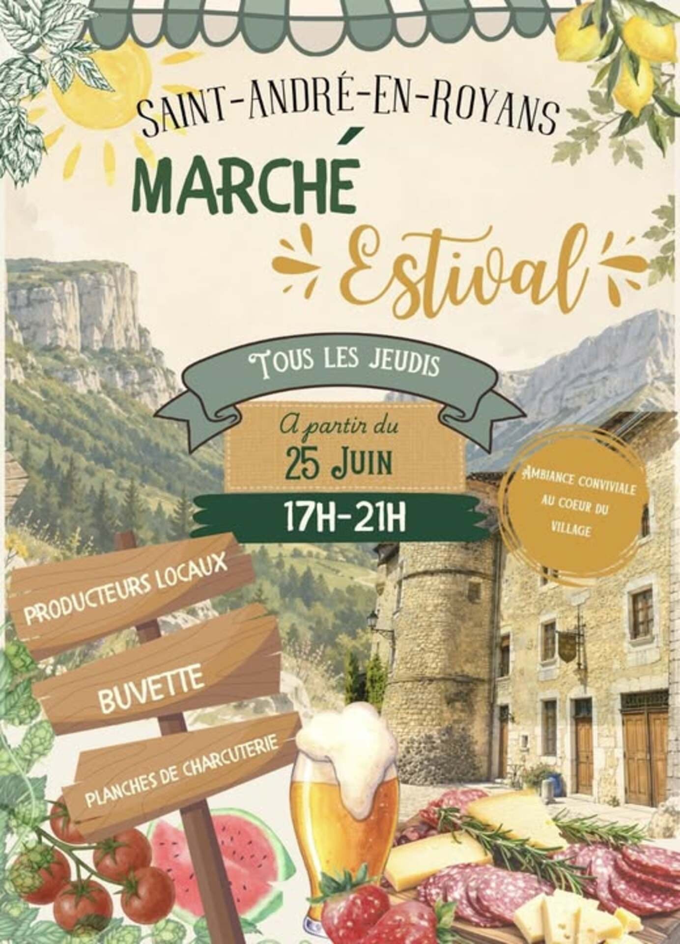 Marché Estival_Saint-André-en-Royans