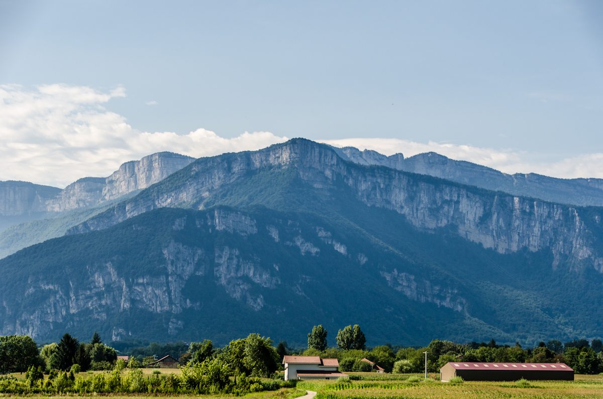 vue sur les montagnes du vercors