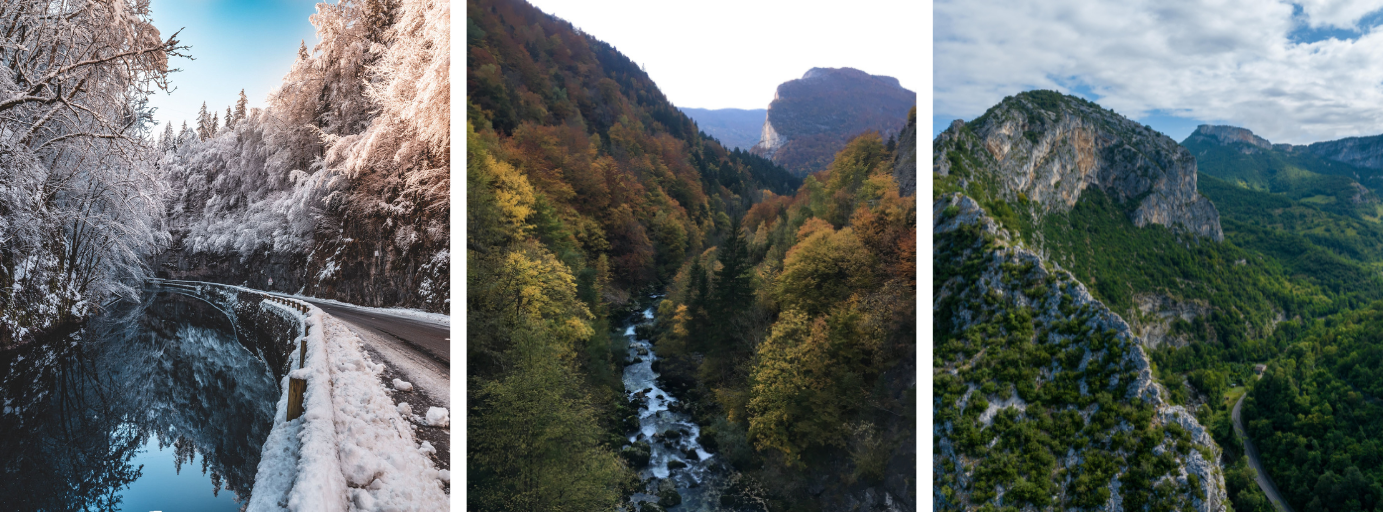 les gorges de la bourne en toutes saisons dans le Vercors Isère