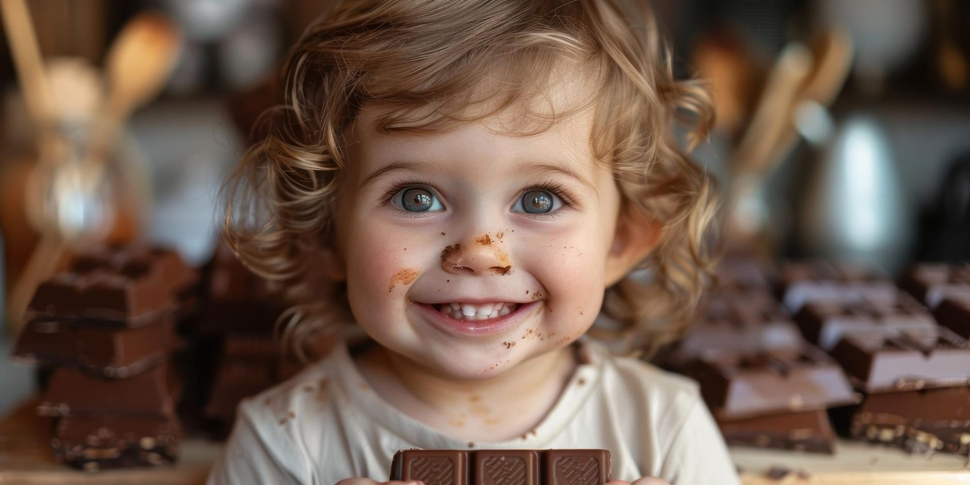 enfant qui mange du chocolat
