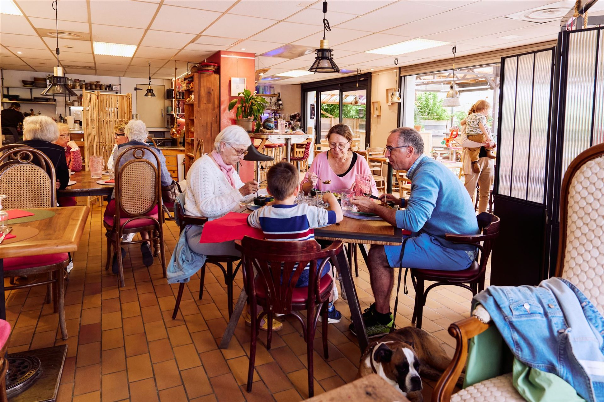 o p'tit resto la tarte à fat à Chatte restaurant