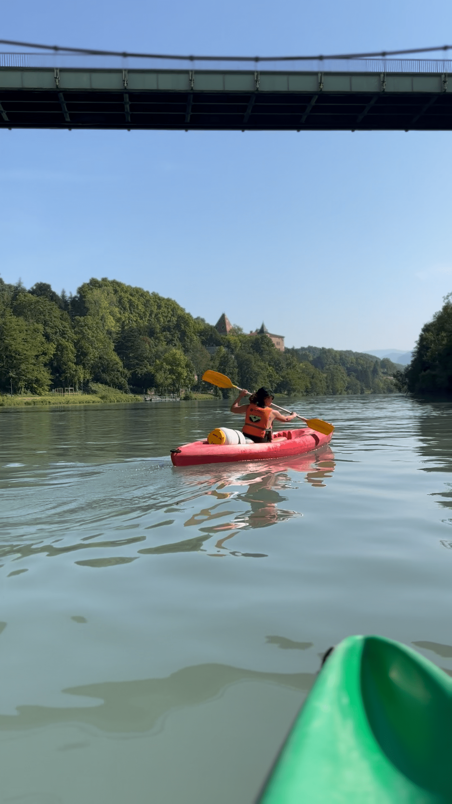 sortie en canoe kayak sur l'isère à la sône avec le club aviron sud grésivaudan