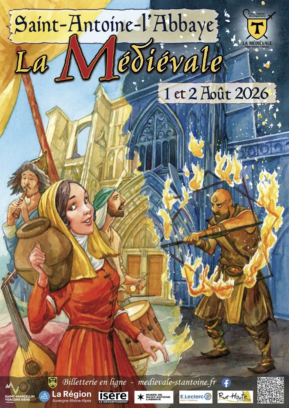 affiche médiévale 2026 saint antoine l'abbaye