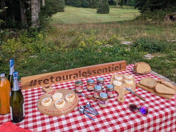 Goûter pique-nique terroir tartines de Saint-Marcellin