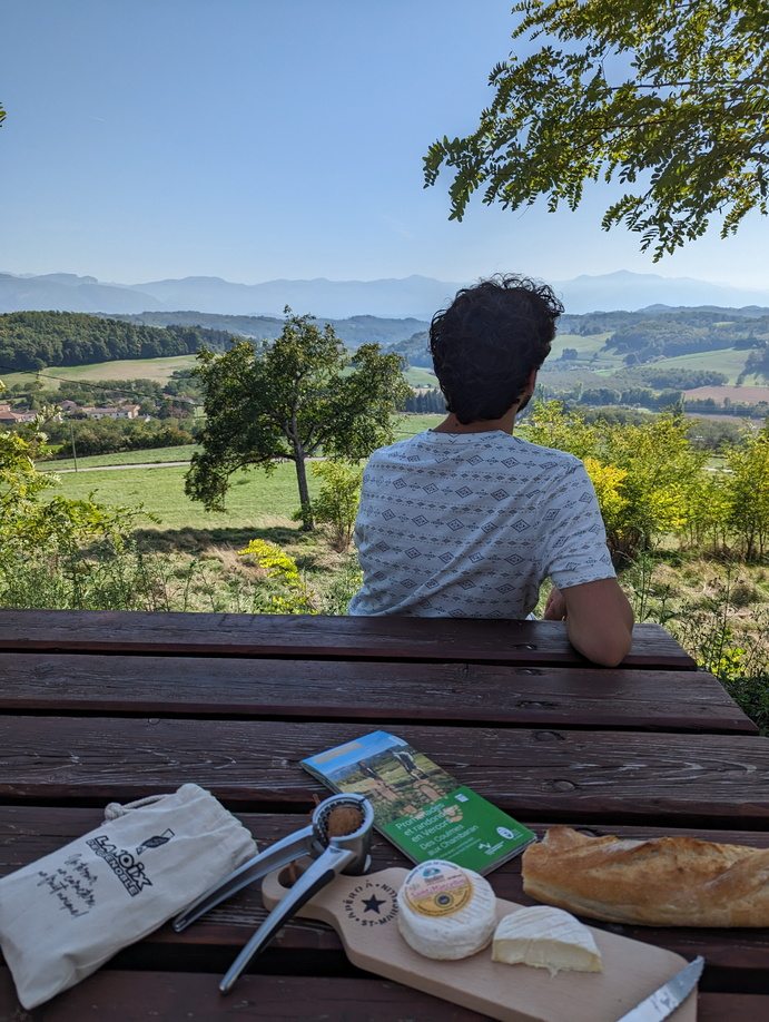 Produits du terroir - table de pique-nique Chevrières