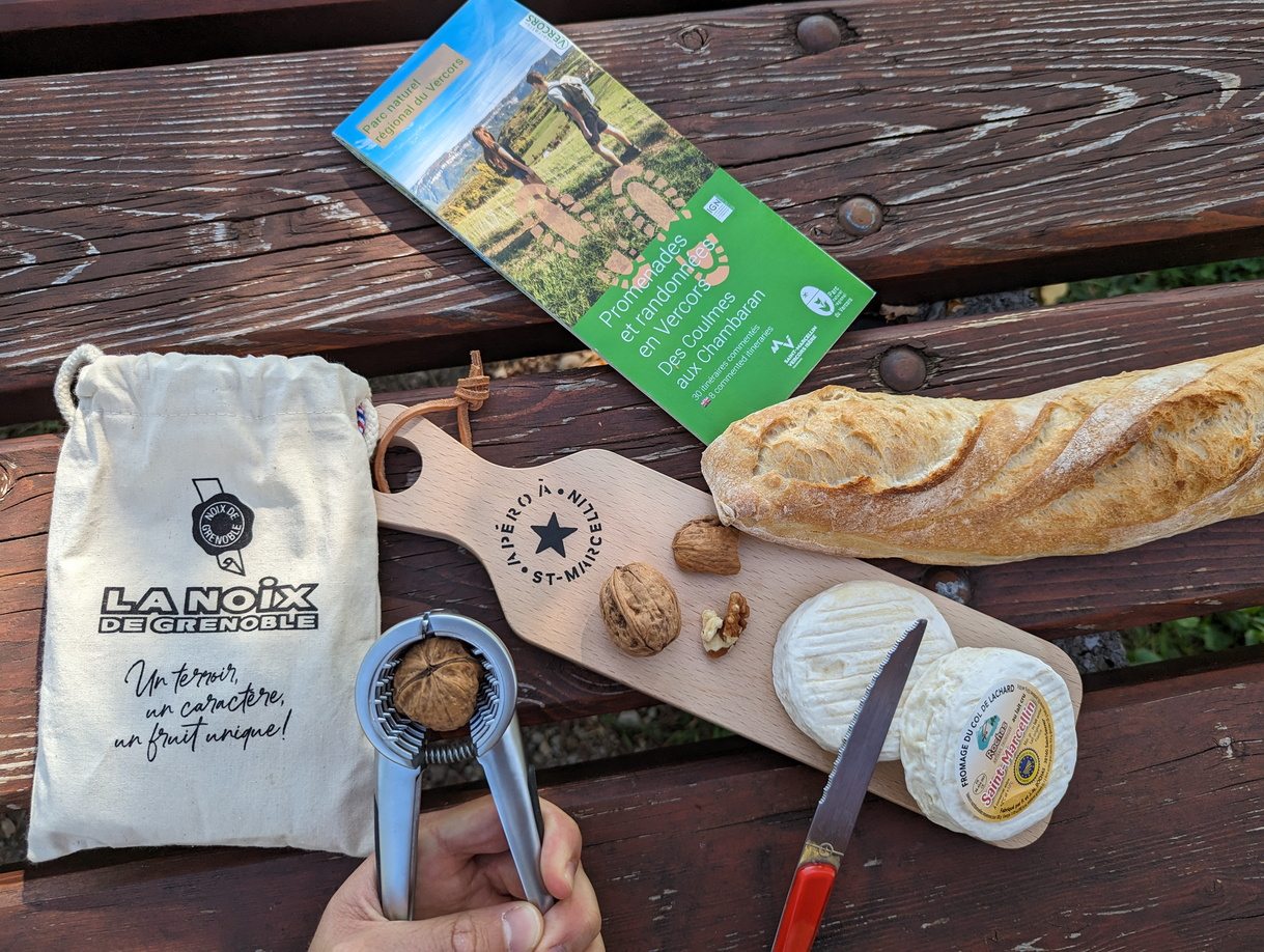 Produits du terroir - table de pique-nique Chevrières
