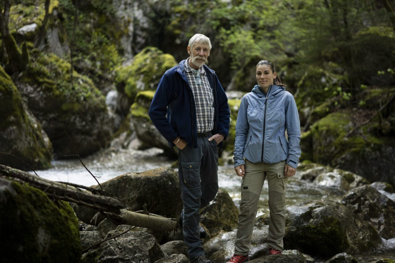 podcast autour de l'eau dans le Vercors avec Philippe Stref, Noémie Castaing dans le Canyon des Écouges