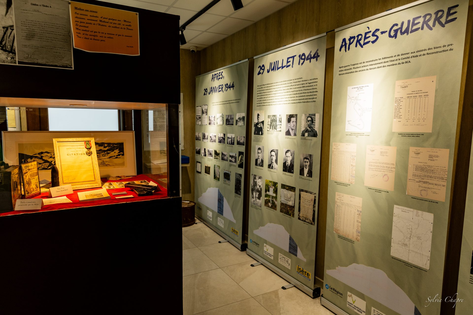 Salle de mémoire à Malleval en Vercors Résistance