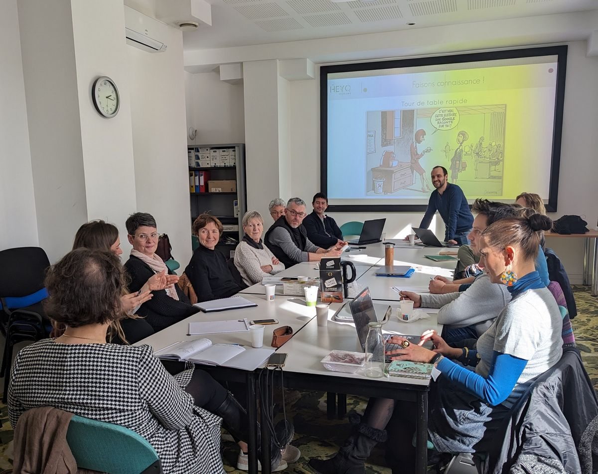 Atelier Instants Pro avec des professionnels du tourisme en formation à Saint-Marcellin Vercors Isère