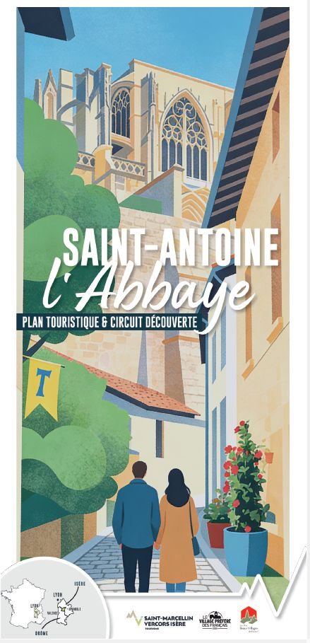 Mappa turistica di Saint-Antoine-l'Abbaye